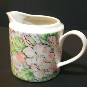 Neiman Marcus Vintage Apple Blossom Cream  Pitcher